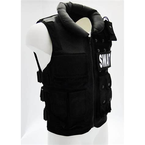 Black Professional Swat Combat Vest Target Soft Air San Marino