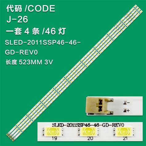 J 26 New LCD TV Backlight Strip SLED 2011SSP46 46 GD REV0 For Sharp LCD