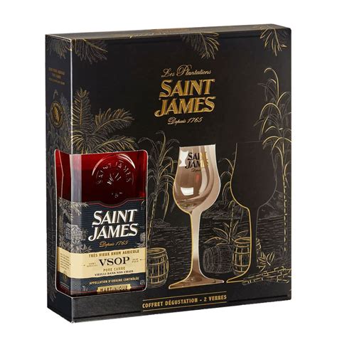 Coffret St James Vsop Cl Verres Rhum Vieux Le Comptoir