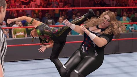 WWE 2K22 RAW DOUDROP AND NIKKI ASH VS TAMINA AND DANA BROOKE YouTube