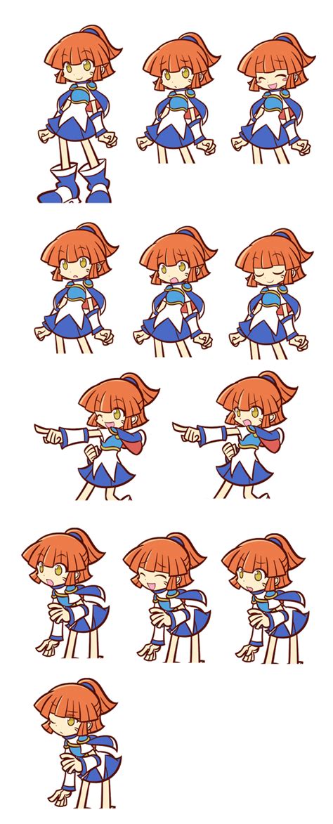 Puyo Puyo 20th Arle Cutscene Sprite By Raffine52 On Deviantart