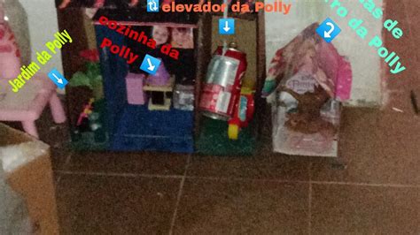 tour pela minha casa da Polly de papelão YouTube