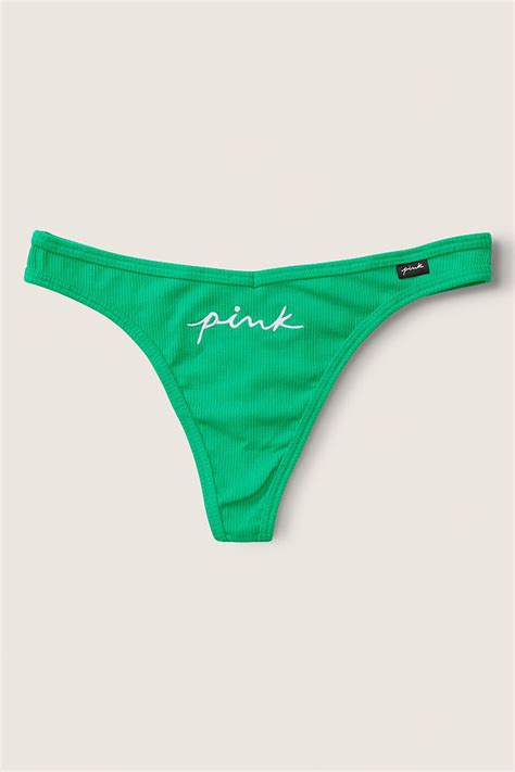 Buy Victorias Secret Pink Cotton Thong Knicker From The Victorias Secret Uk Online Shop