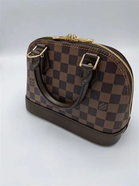 Louis Vuitton Alma BB Damier Ebene Canvas Handbag