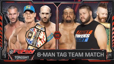 FULL MATCH 6 Man Tag Team Match 1 2 WWE RAW 07 20 15 YouTube