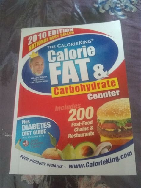 The Calorieking Calorie Fat And Carbohydrate Counter 2010 By Allan