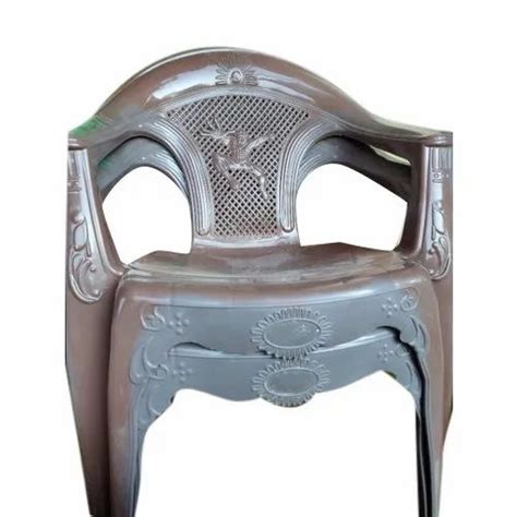 Brown With Hand Rest Arms Designer Plastic Chair Up To 8 Kg At Rs