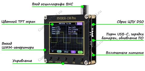 FNiRSi DSO138 PRO Ручной цифровой осциллограф 200кГц с экраном 2.4"