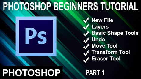 Adobe Photoshop Tutorial For Beginners Part Youtube