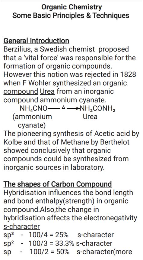 Introduction To Organic Chemistry NoteXchange