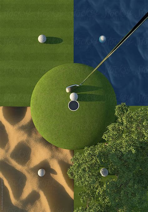 "Golf Course Graphic" by Stocksy Contributor "Colin Anderson" - Stocksy