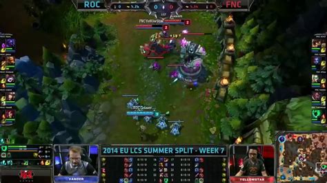 Season Roccat Vs Fnatic Eu Lcs Summer Superweek Day