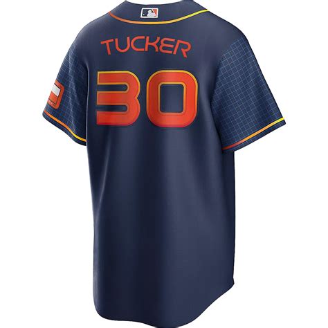 Nike Mens Houston Astros Kyle Tucker 30 City Connect Replica Jersey