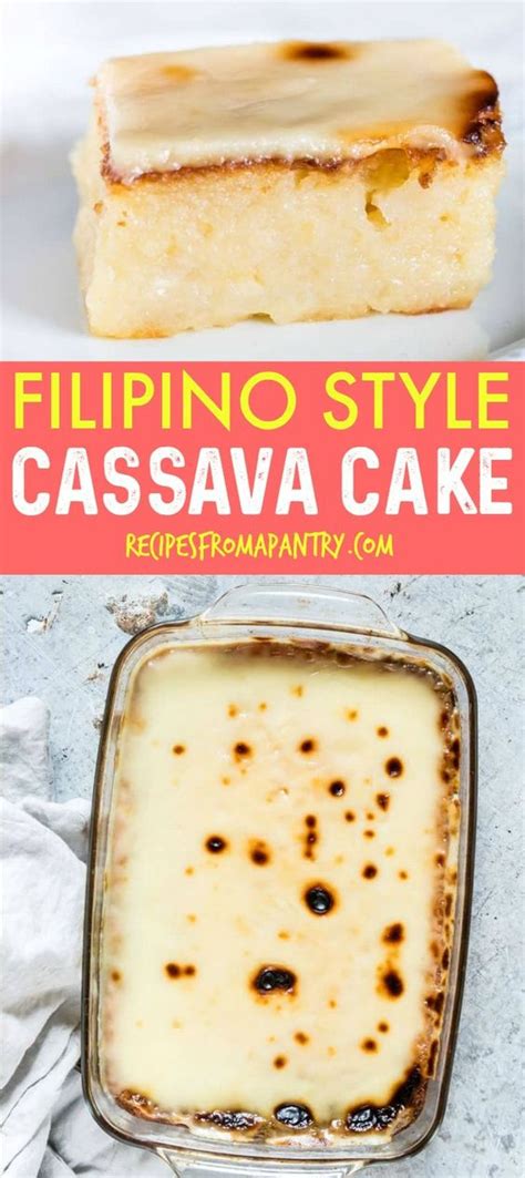 Filipino Style Cassava Cake Recipe