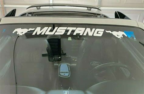 Mustang Windshield Banner Vinyl Sticker Ford Mustang Window Graphics