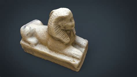 3D Model Sphinx VR AR Low Poly CGTrader