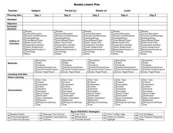 Ib Lesson Plan Template By Jason Dorray Tpt