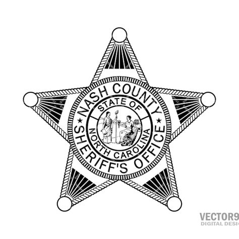 North Carolina Sheriff Badge Svg Etsy