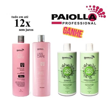 Progressiva Bambu Shampoo Condicionador Quiabo Paiolla Parcelamento