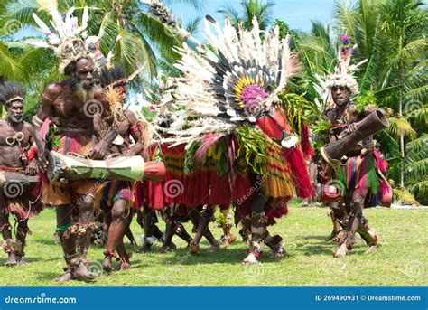 Dance Ceremony Kopar Village Sepik River Papua New Guinea