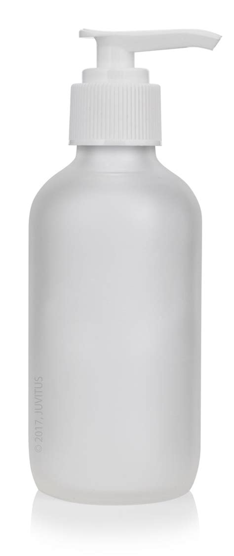 Boston Round Frosted Glass Bottles