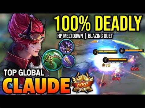 CLAUDE BEST BUILD 2023 TOP GLOBAL CLAUDE GAMEPLAY MOBILE LEGENDS