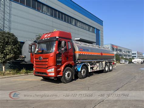 Faw 8X4 Aluminum Alloy Oil Tanker Truck Chengli Special Automobile Co