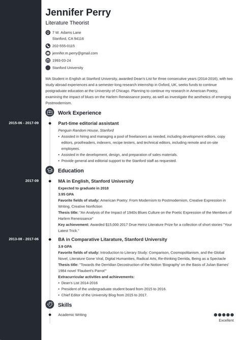 Scholarship Resume Example Template Concept Resume Examples Job