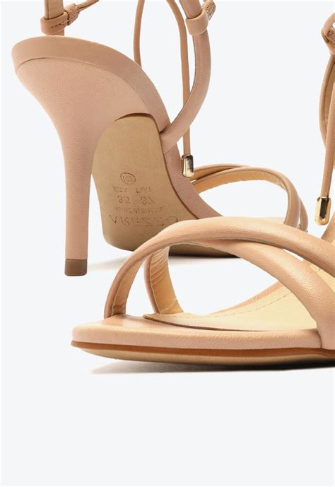 Sand Lia Nude Arezzo Salto M Dio Fino Tiras Zz Mall