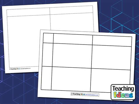 Carroll Diagram Templates - Teaching Ideas