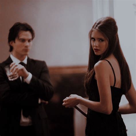 Vasguett Katherine And Damon Icon Aesthetic Vampire Diaries Movie