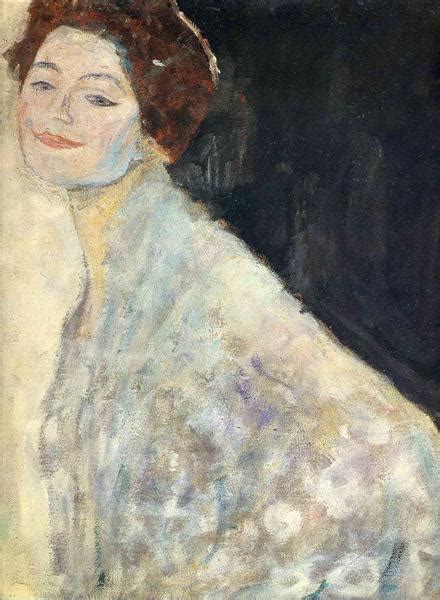 Portrait of a Lady in White (unfinished), 1917 - 1918 - Gustav Klimt ...