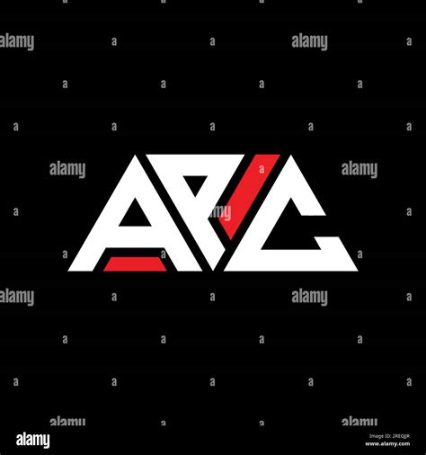 APC triangle letter logo design with triangle shape. APC triangle logo ...