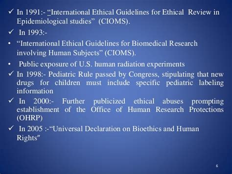 Research ethics in human experiment