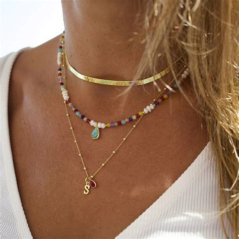 Bohemian Meerlagige Handgemaakte Gemengde Ketting Voor Vrouw Mode