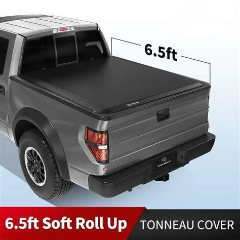 Free Shipping! RVNI 6.5 ft 78" Bed Soft Roll Up Truck Bed Tonneau Cover for Ford 2009-2014 F150 ...