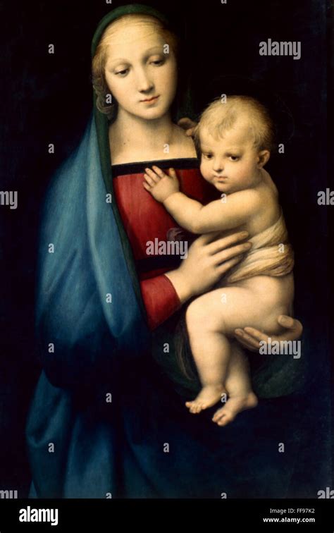 RAPHAEL: MADONNA & CHILD. /nMadonna and Child (the 'Grand Duke' Madonna ...