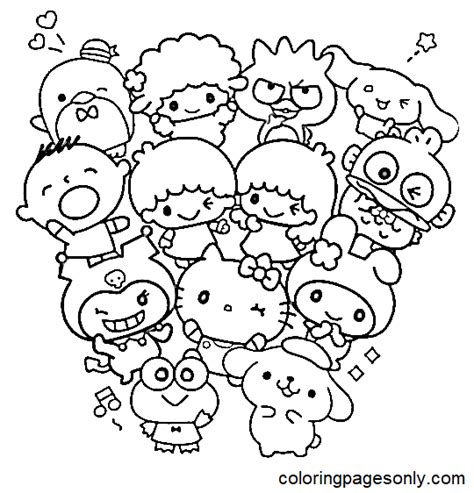 Free Sanrio Coloring Page - Free Printable Coloring Pages