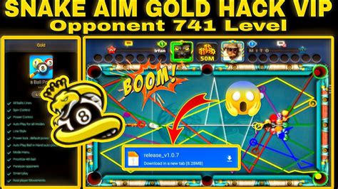 741 Level Opponent 😱 Snake Aim Gold Hack Vip 🔥 8 Ball Pool Berlin