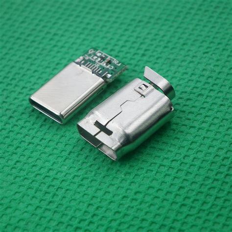 Usb Connector Cover Metal Solder A 31 Usb C 4p 4 Pin Welding 4pin Gold