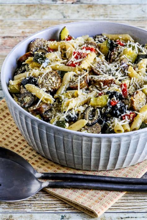 Pasta Salad With Sausage Zucchini Olives And Peppers Kalyn S Kitchen