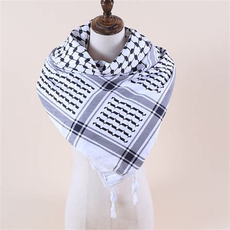 Traditional Palestine Scarf Hatta Head Dress Arafat Cotton Hatta Scarf