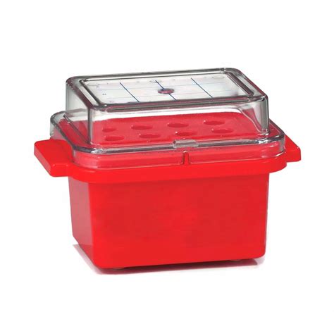 142414 Cryo Safe Cooler With Clear Lid Holds 0 5 Or 1 5ml Tubes 12