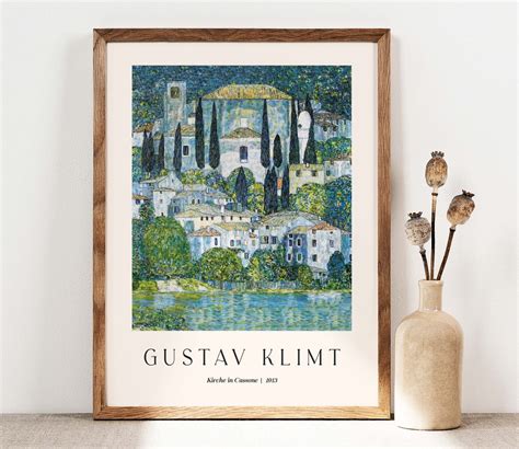 Gustav Klimt Print Kirche In Cassone Art Landscape Poster Church In