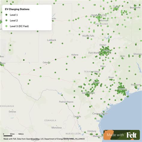Electric Vehicle Charging Stations in Texas