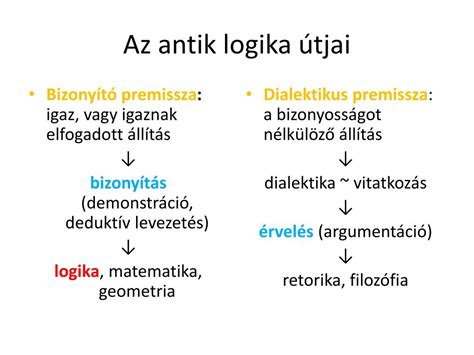 PPT 2 A logika története PowerPoint Presentation free download ID