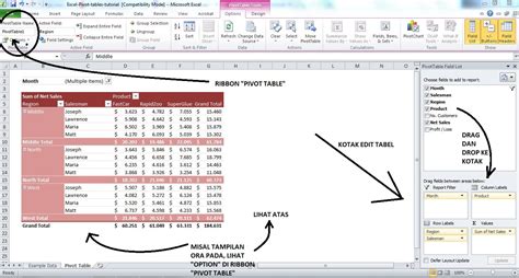 HQ - Tekniksipil: contoh excel - Pivot table