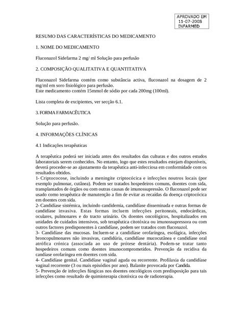 PDF RESUMO DAS CARACTERÍSTICAS DO MEDICAMENTO DO EM A APROV 11 07