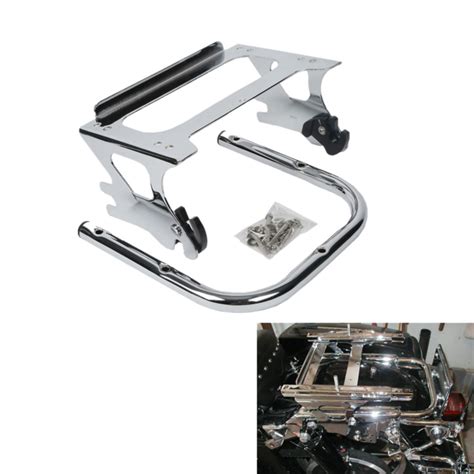 Detachable Two-up Mount Luggage Rack Fit For Harley Touring Tour Pak ...