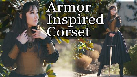 Sewing An Armor Inspired Corset Using Aranea Black Free Corset Pattern